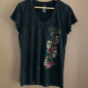 Harley Davidson Distressed T shirt - US Medium
